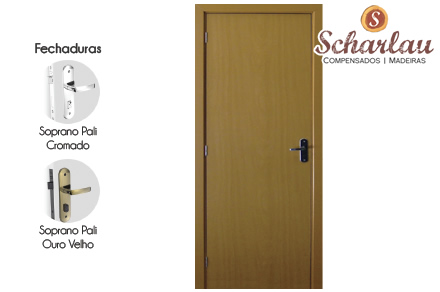 Porta interna acabada com pintura UV | Padrão Jequitibá Porta interna acabada com pintura UV | Padrão Jequitibá | Compensados e Madeiras Scharlau Ltda